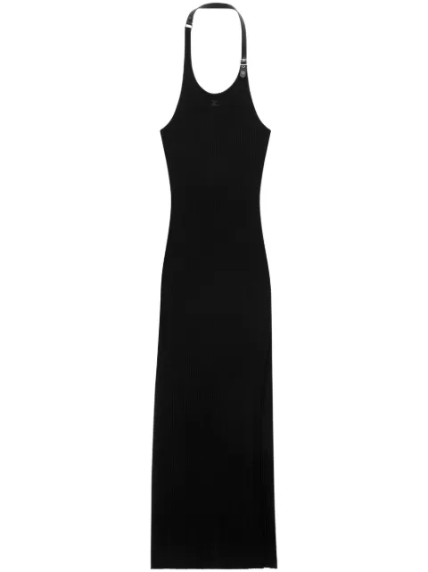 Courrèges ribbed-knit maxi dress Black 124MRO329FI0001