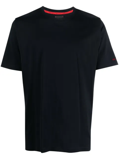 Kiton crew-neck cotton T-shirt Blue UK1165W23