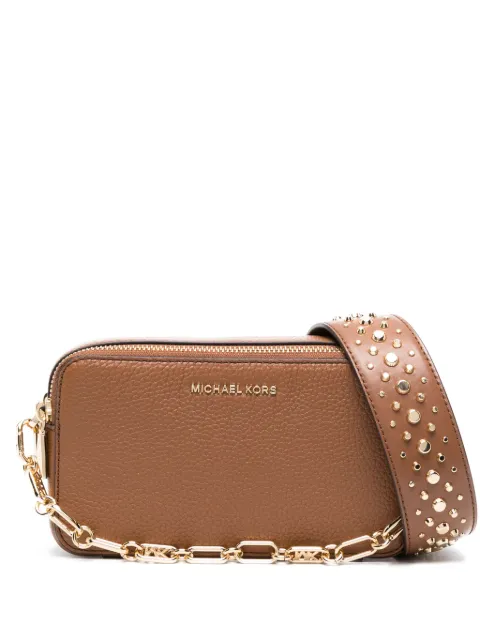 Michael Michael Kors small logo-lettering camera bag Brown 32F3GJ6C1L