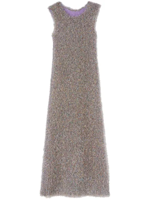 Jil Sander V-neck sleeveless midi dress Silver J03CT0254J14673