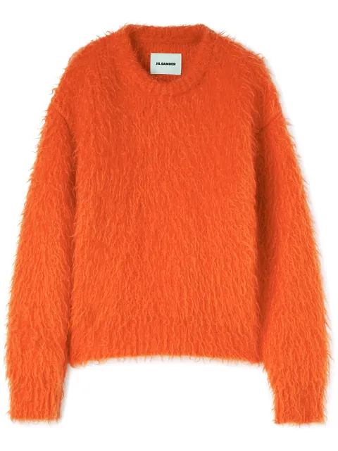 Jil Sander brushed mohair-blend jumper Orange J21GP0113J14672
