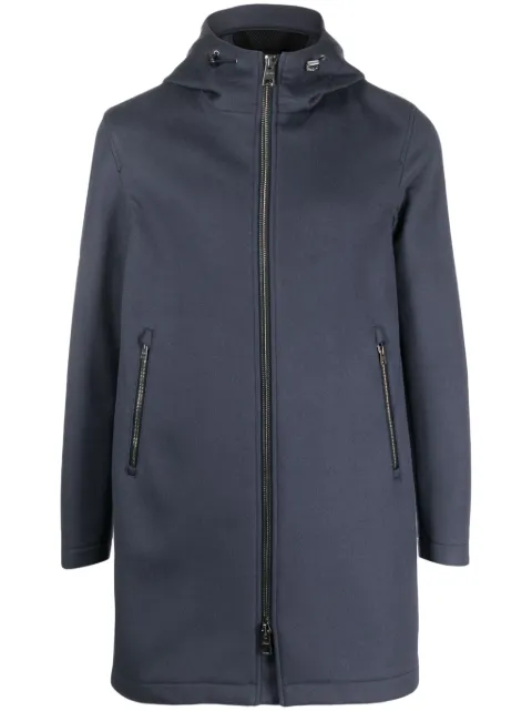 Herno zip-up hooded coat Blue PA00027UR33379