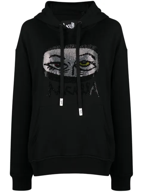 Haculla Man Eyes On You cotton hoodie Black HA08BCKH04