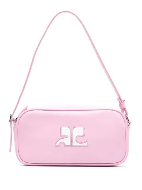 Courrèges Reedition leather shoulder bag Pink 323GSA060CR0010