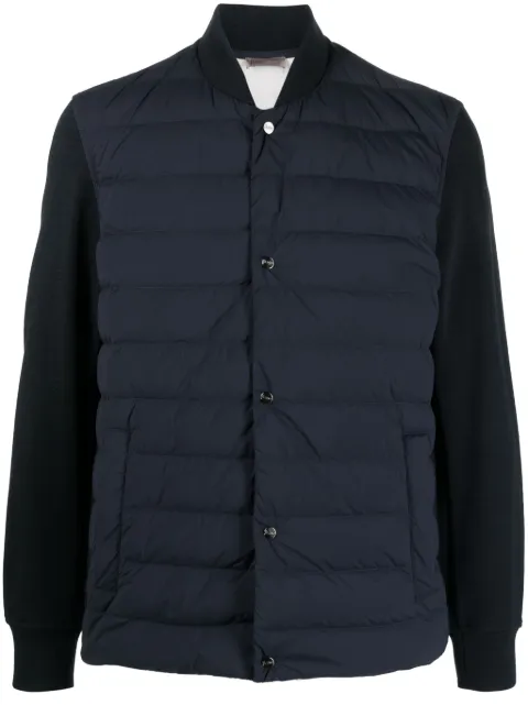 Herno contrasting-sleeves padded jacket Blue JP00010UR56010