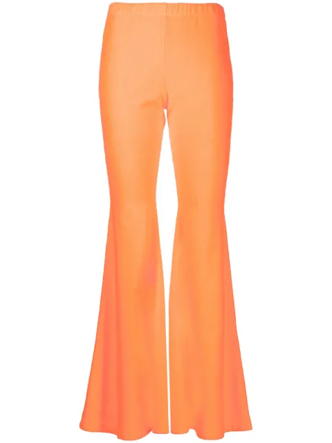 ERL high-waisted flared trousers Orange ERL06P110