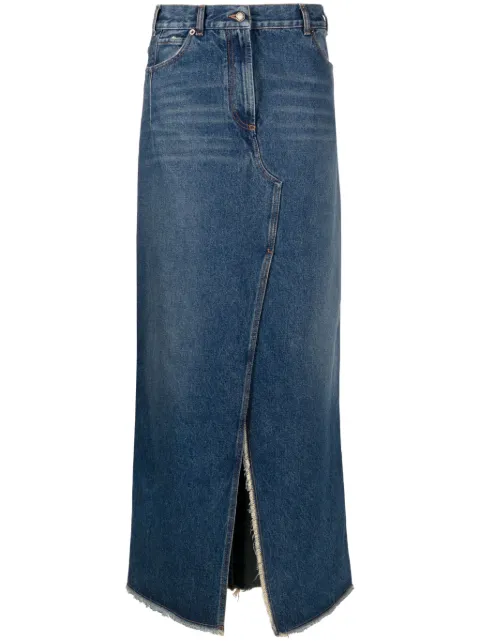 DARKPARK denim maxi skirt Blue WSK01DBL02