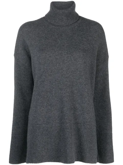 P.A.R.O.S.H. mélange-effect roll-neck jumper Grey D512896LOTO