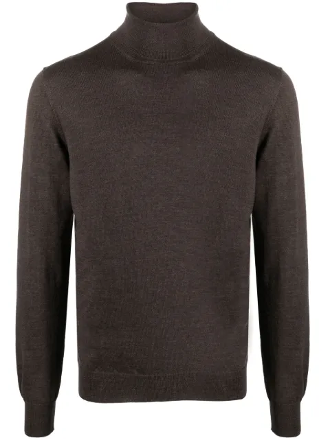 Barba roll-neck long-sleeve T-shirt Brown 1429055557