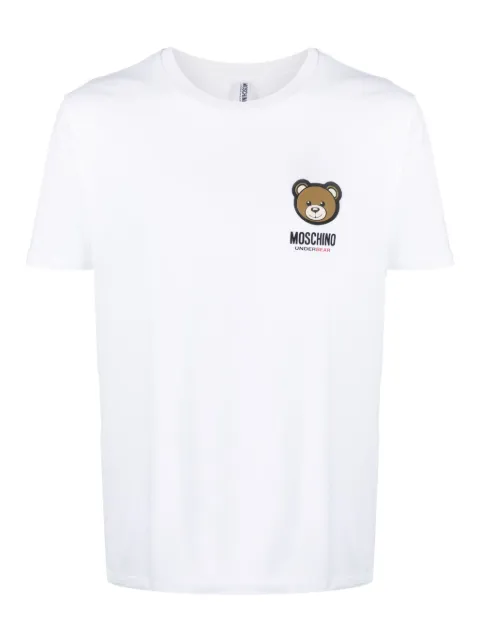 Moschino Leo Teddy-print T-shirt White A07884410