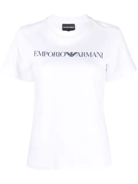 Emporio Armani logo-print short-sleeve T-shirt White 8N2T9C2J53Z