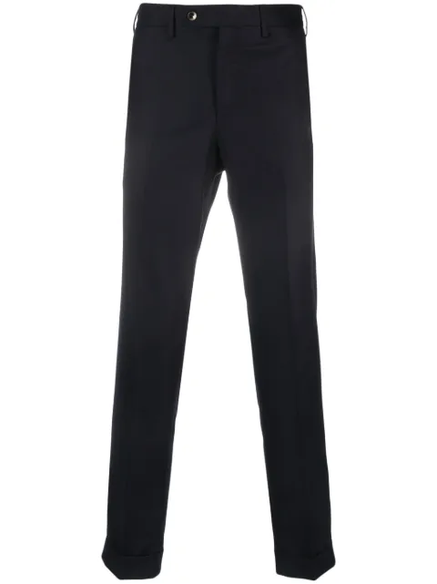 PT Torino mid-rise tailored trousers Blue COAFNNZ00CL1CM130360