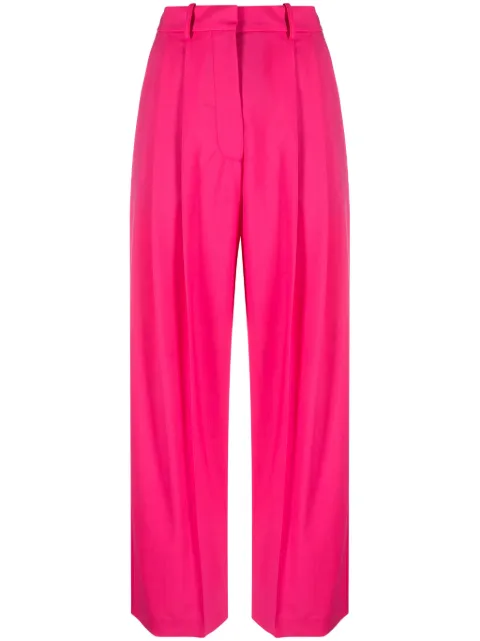 Alysi pleat-detail straight-leg trousers Pink 153106