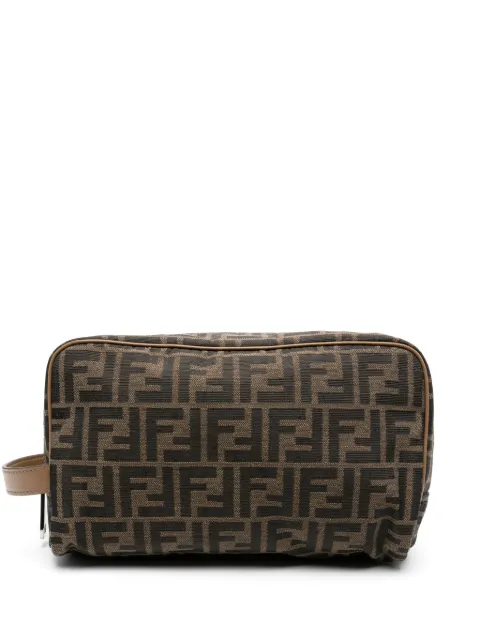 FENDI FF jacquard wash bag Black 7N0141ALWK