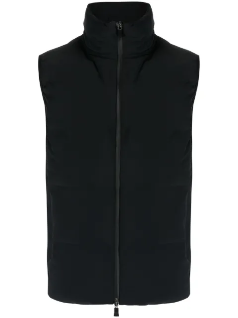 Herno zip-up puffer gilet Blue PI00304UL12590S