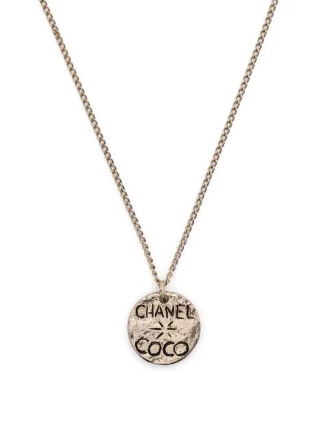 CHANEL Pre-Owned 2004 Chanel Coco necklace Silver 1501250