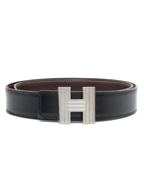 Hermès Pre-Owned 2000 Cadena H reversible belt Black 1501212