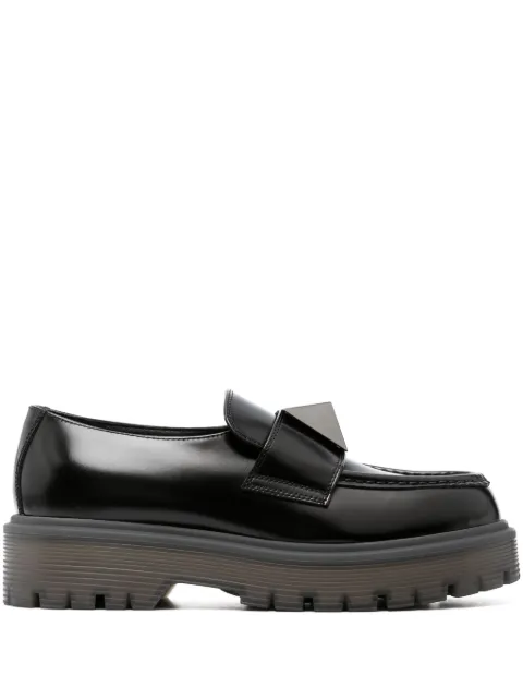 Valentino Garavani One Stud platform loafers Black WS0HD4IJW