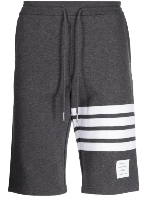 Thom Browne 4-Bar cotton track shorts Grey MJQ012H00535