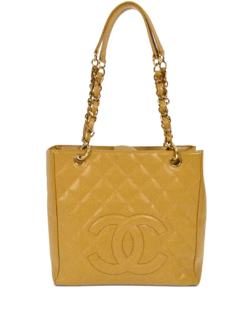CHANEL Pre-Owned 2003 Petite Shopping Tote Neutrals 8202053