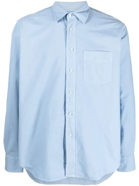 ASPESI long-sleeve cotton shirt Blue CE57L551
