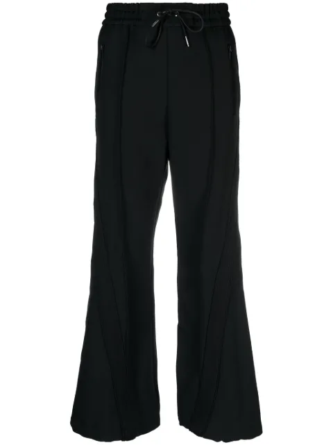 sacai stripe-detail straight-leg trousers Black 2306793