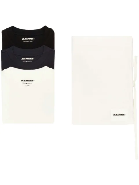 JIL SANDER+ logo-patch T-shirt (pack of three) White J40GC0001JTN254