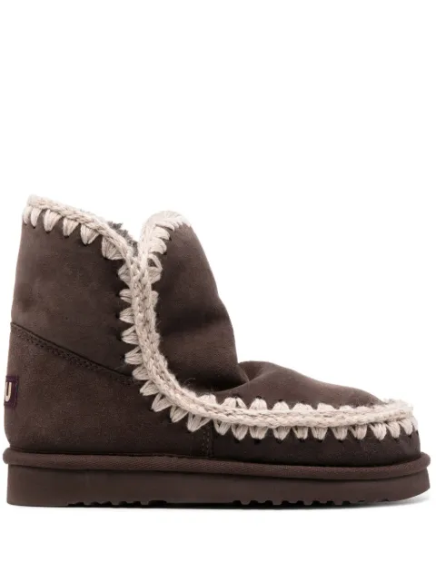 Mou chunky slip-on leather boots Brown MUFW101001A
