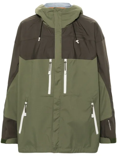 Givenchy technical hooded jacket Green BM016115C8