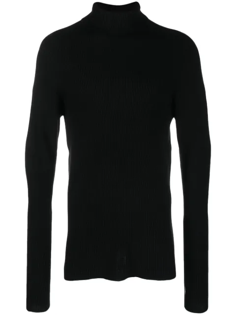 Isaac Sellam Experience ribbed-knit cashmere jumper Black PERVERS