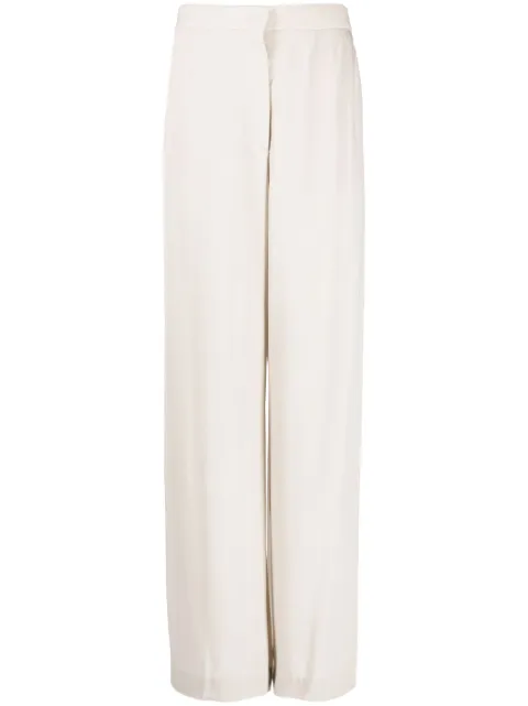 Fabiana Filippi high-waisted wide-leg trousers Neutrals PAD213F2550000D382
