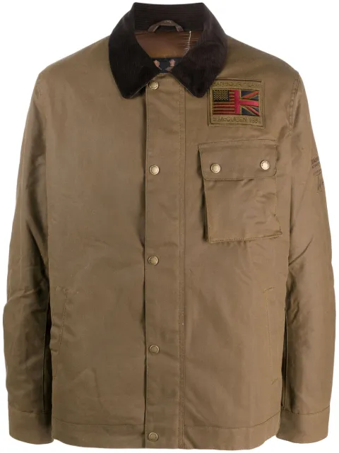 Barbour International B.Intl Workers corduroy-collar patch-detail jacket Brown MWX1853SN32SN32