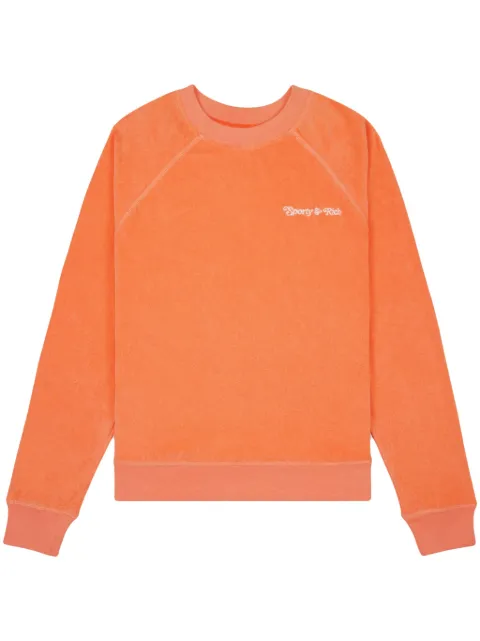 Sporty & Rich NY Tennis Club cotton sweatshirt Orange CR971ML