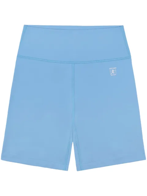 Sporty & Rich Runner logo-print shorts Blue SH866AT