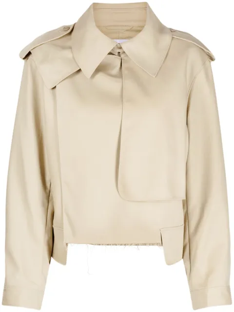 JNBY cropped tailored jacket Brown 5N8911650