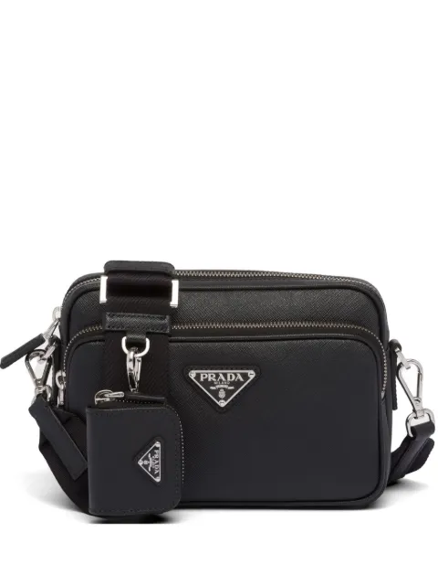 Prada Saffiano leather shoulder bag Black 2VH170VOOO9Z2