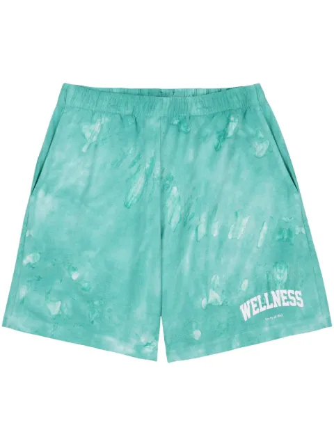 Sporty & Rich Wellness tie-dye shorts Grey SH952TA