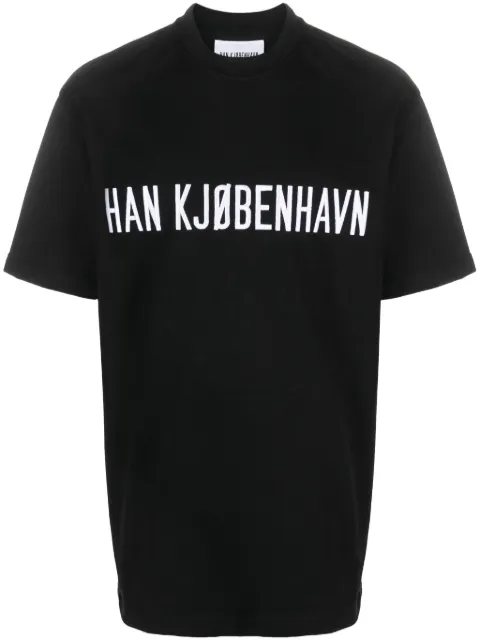 Han Kjøbenhavn logo-print organic cotton T-shirt Black M132953