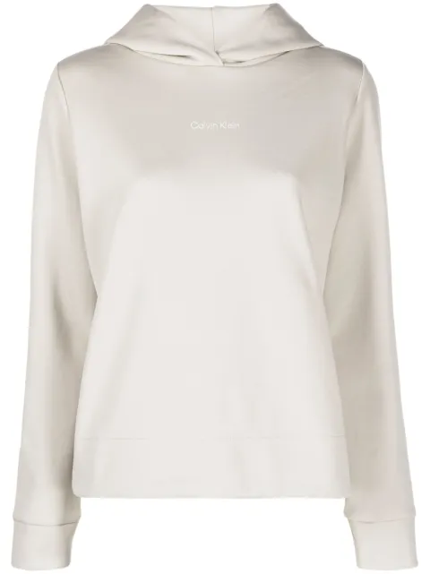 Calvin Klein logo-print hoodie Grey K20K205452