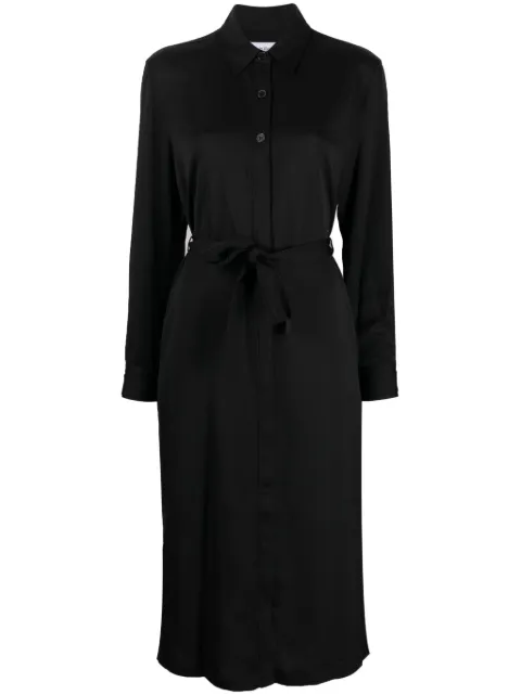 Calvin Klein belted recycled polyester shirtdress Black K20K205697