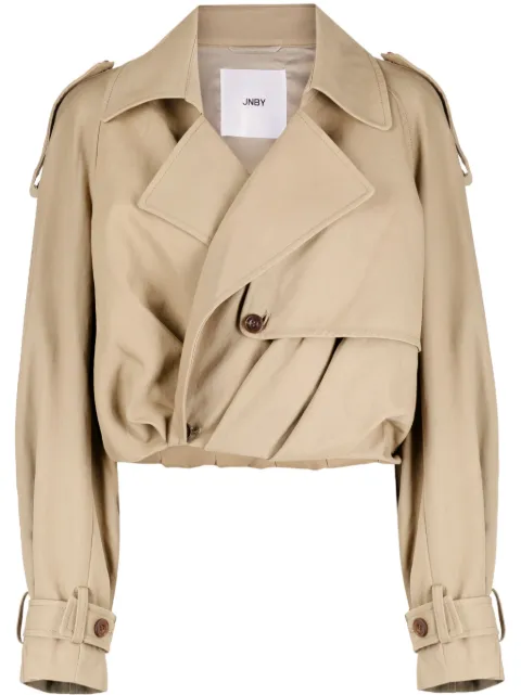 JNBY cropped tailored jacket Brown 5N8911101