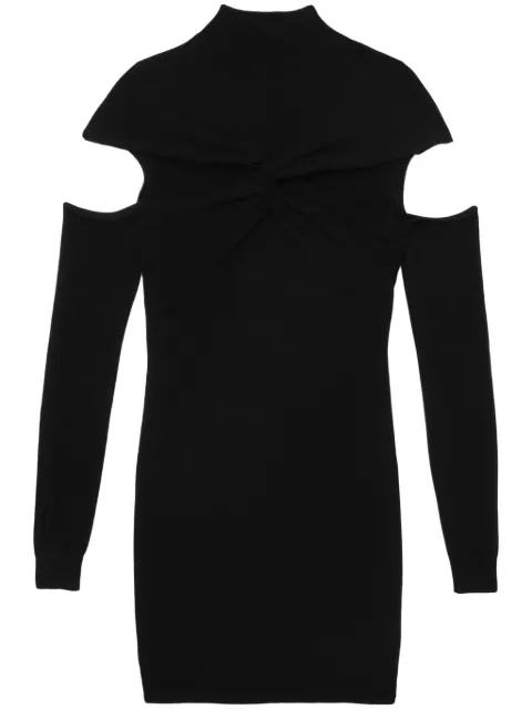 Coperni cut-out twisted wool minidress Black COPML72643