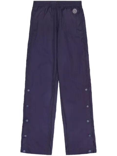 Sporty & Rich logo-patch track pants Blue PA862NA
