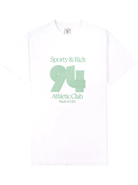 Sporty & Rich 94 Athletic Club cotton T-shirt White TS843WH