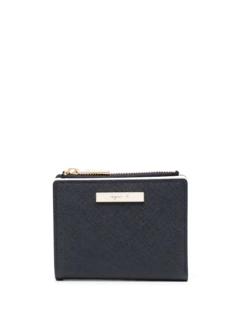 agnès b. bi-fold leather wallet Blue P200VCK8