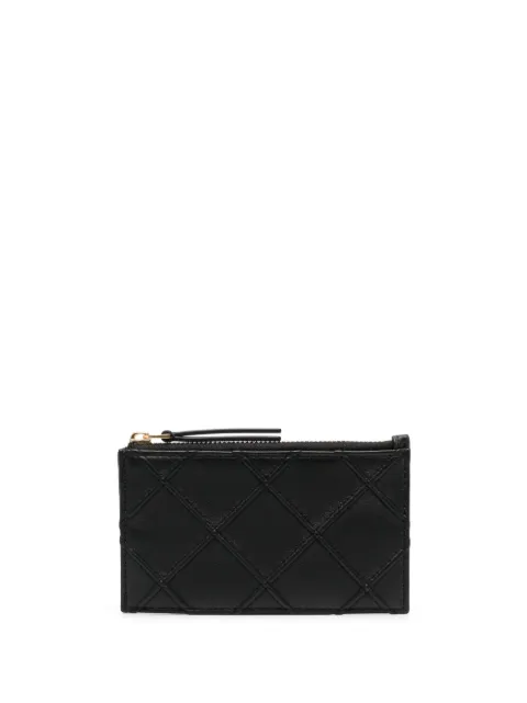 Tory Burch Fleming zip card case Black 152602