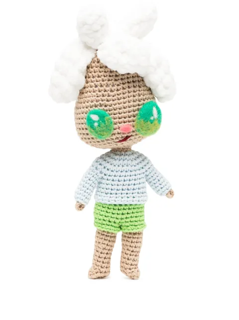 Mira Mikati x Javier Calleja crochet-knit doll Green HME009A