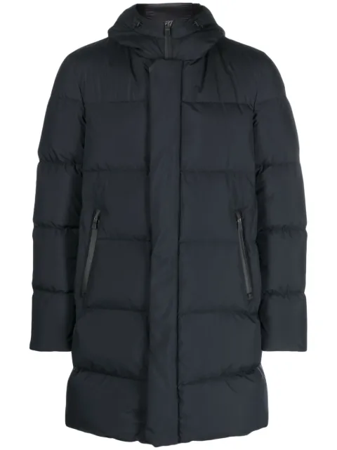 Herno quilted hooded padded coat Blue PI00245UL11106