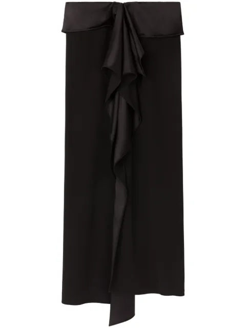 AZ FACTORY ruffled midi skirt Black 23SKT059CR1