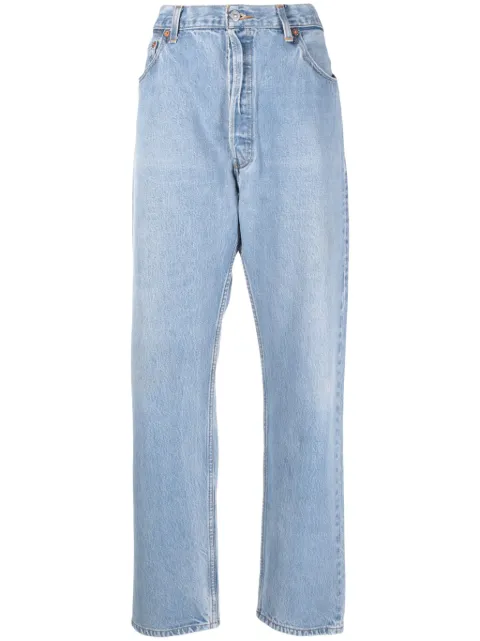 RE/DONE 90s faded straight-leg jeans Blue 1137NJ